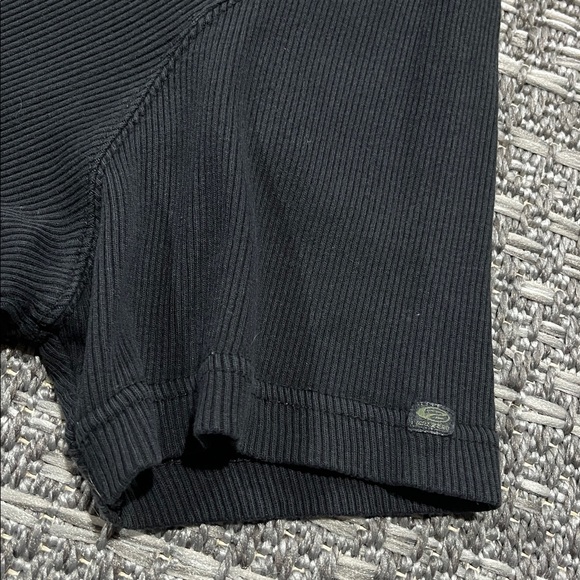 Point Zero | Men’s Black Ribbed Muscle Shirt - Picture 3 of 10